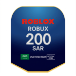 بطاقة روبلوكس 200 ريال (المتجر السعودي) بالاضافة ل25 فى المائة من عملات روبلوكس
