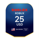 بطاقة روبلوكس 25 دولار (المتجر الأميركي تعمل داخل الولايات المتحده فقط)