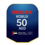 بطاقة روبلوكس 50 درهم (المتجر اﻹماراتي) بالاضافة ل25 فى المائة من عملات روبلوكس