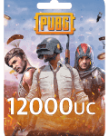 بطاقة شحن شدات ببجي 12000+ Free 4200 UC - $199.99