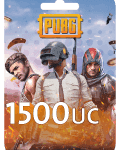 بطاقة شحن شدات ببجي 1500+ Free 300 UC - $24.99
