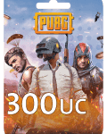 بطاقة شحن شدات ببجي 300+ Free 25 UC - $4.99