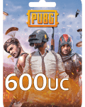 بطاقة شحن شدات ببجي 600+ Free 60 UC - $9.99