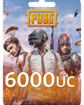 بطاقة شحن شدات ببجي 6000+ Free 2100 UC - $99.99