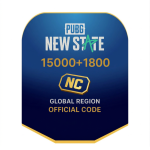 بطاقة شحن ببجي نيو ستيت - 15000+1800 NC